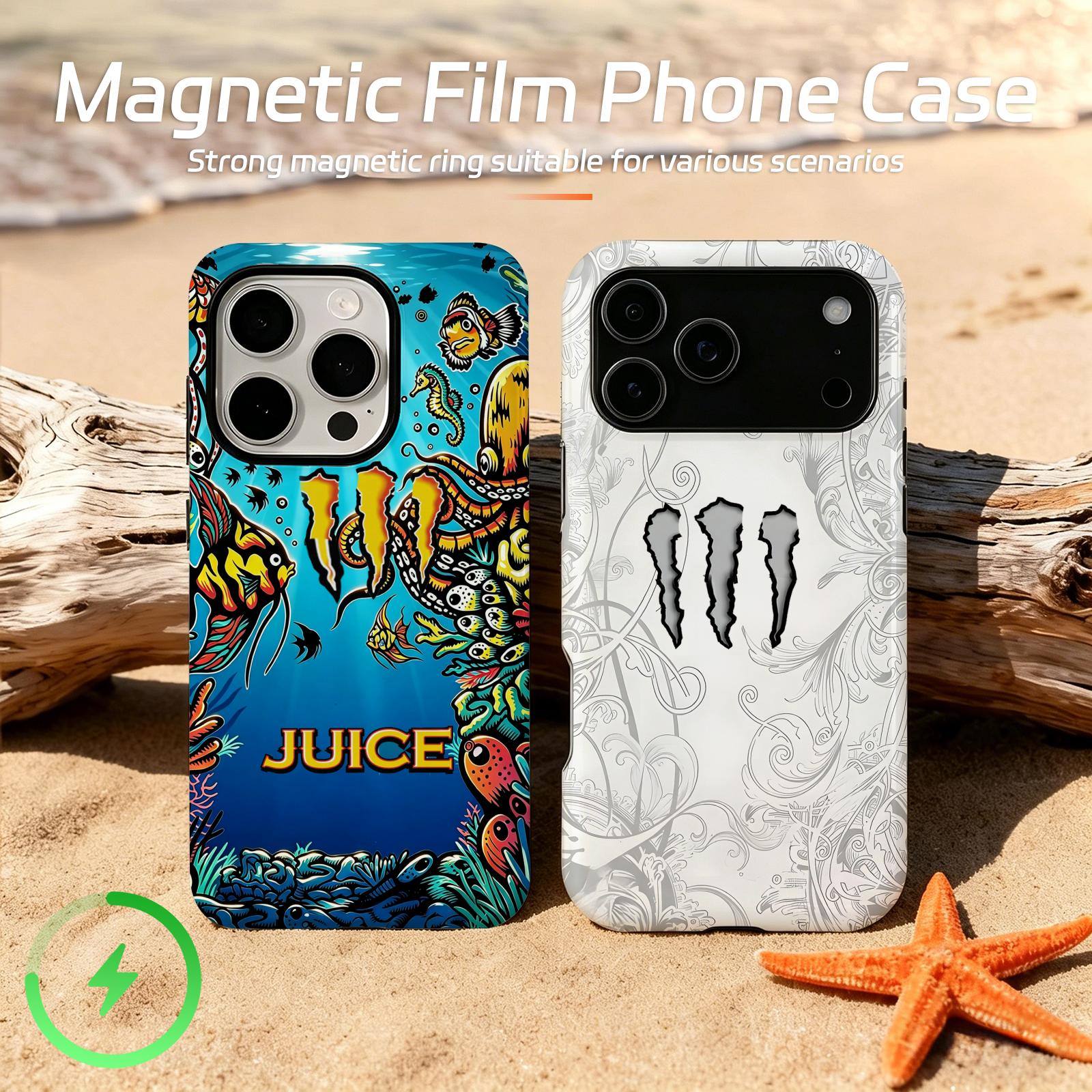 Magnetic Phone Case - M-MonsterES Fashion Design Magnetic Energy Drink