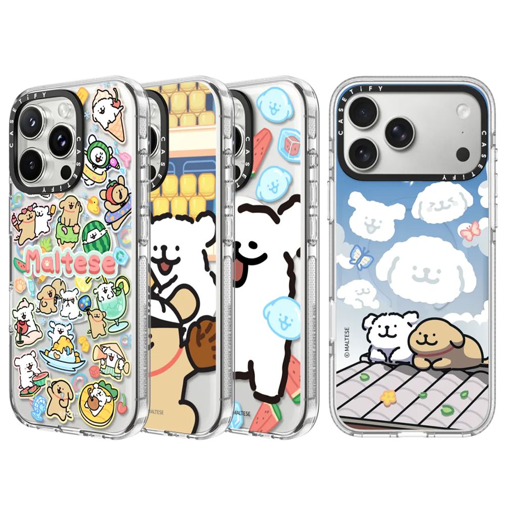 Magnetic Phone Case - CASETiFY MAltese Line Dog Art Cute
