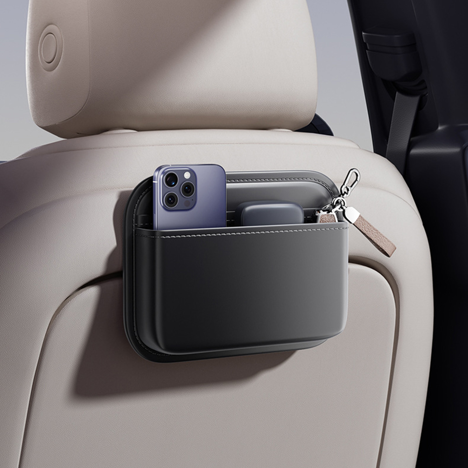 Phone Accessories Crochet - Simple Car Seat Side Pocket Organizer
