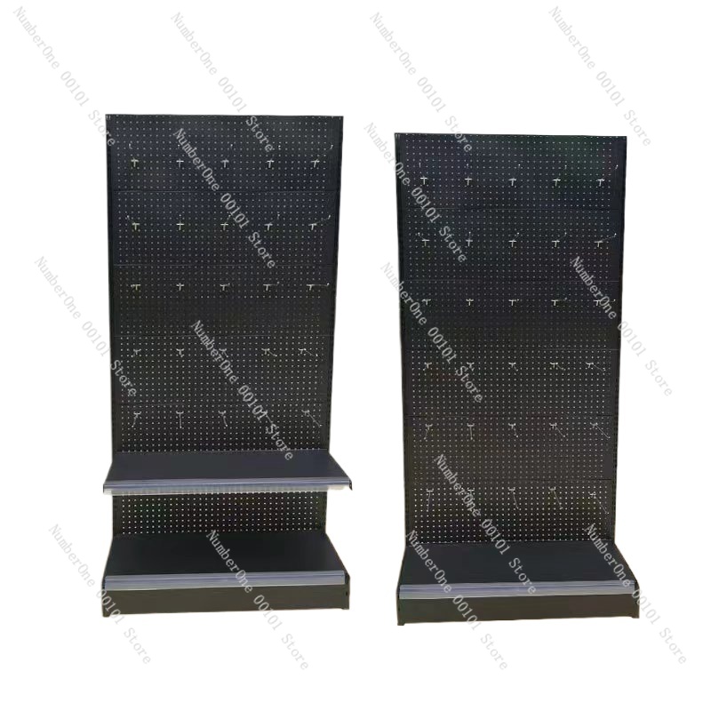 Phone Accessories Rack Display - Thickened Black Pegboard Shelf for Phone
