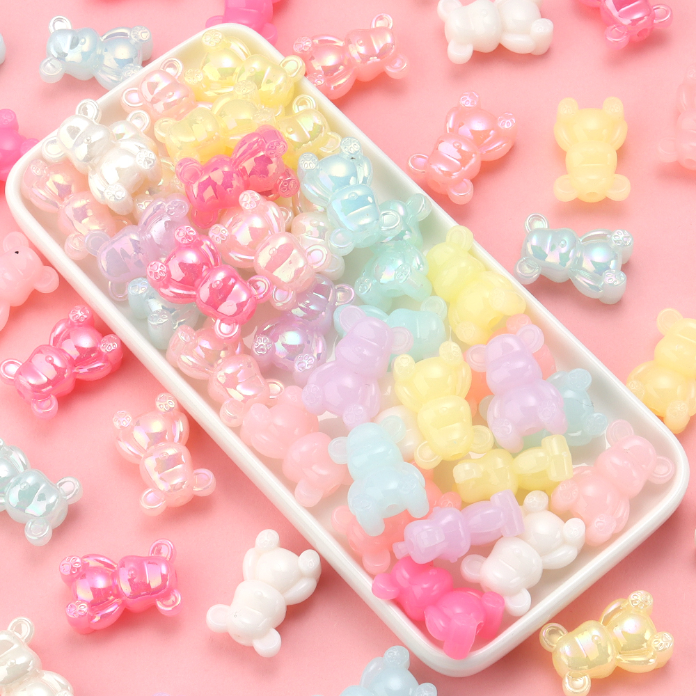 Phone Accessories Beads - 10pcs 17x25mm Acrylic Bead Plated Color