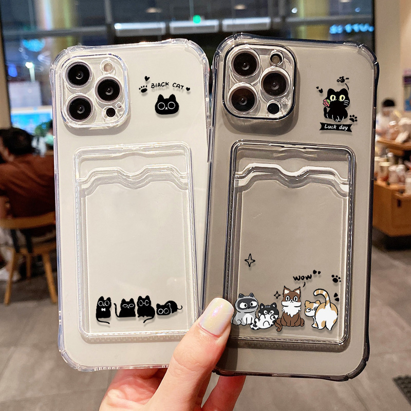 Phone Accessories Are - Cute Black Cat Phone Case For