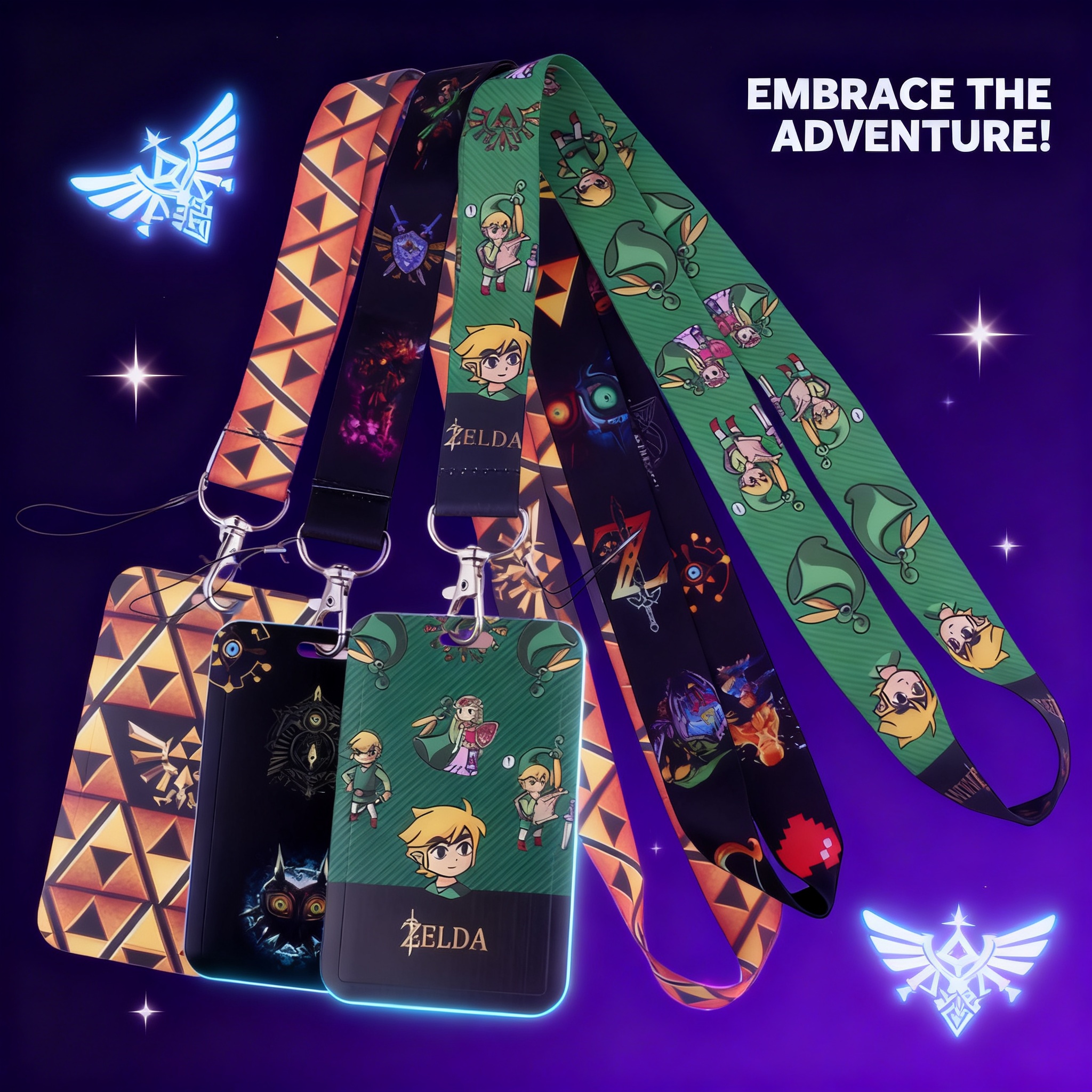 Phone Accessories Crochet - Cartoon Game Lanyards for Key Neck