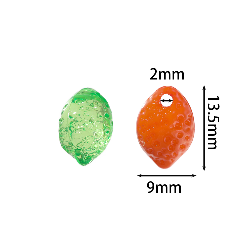 10pcs Acrylic Lemon Shaped Bea - Phone Accessories Beads ulasan dan harga