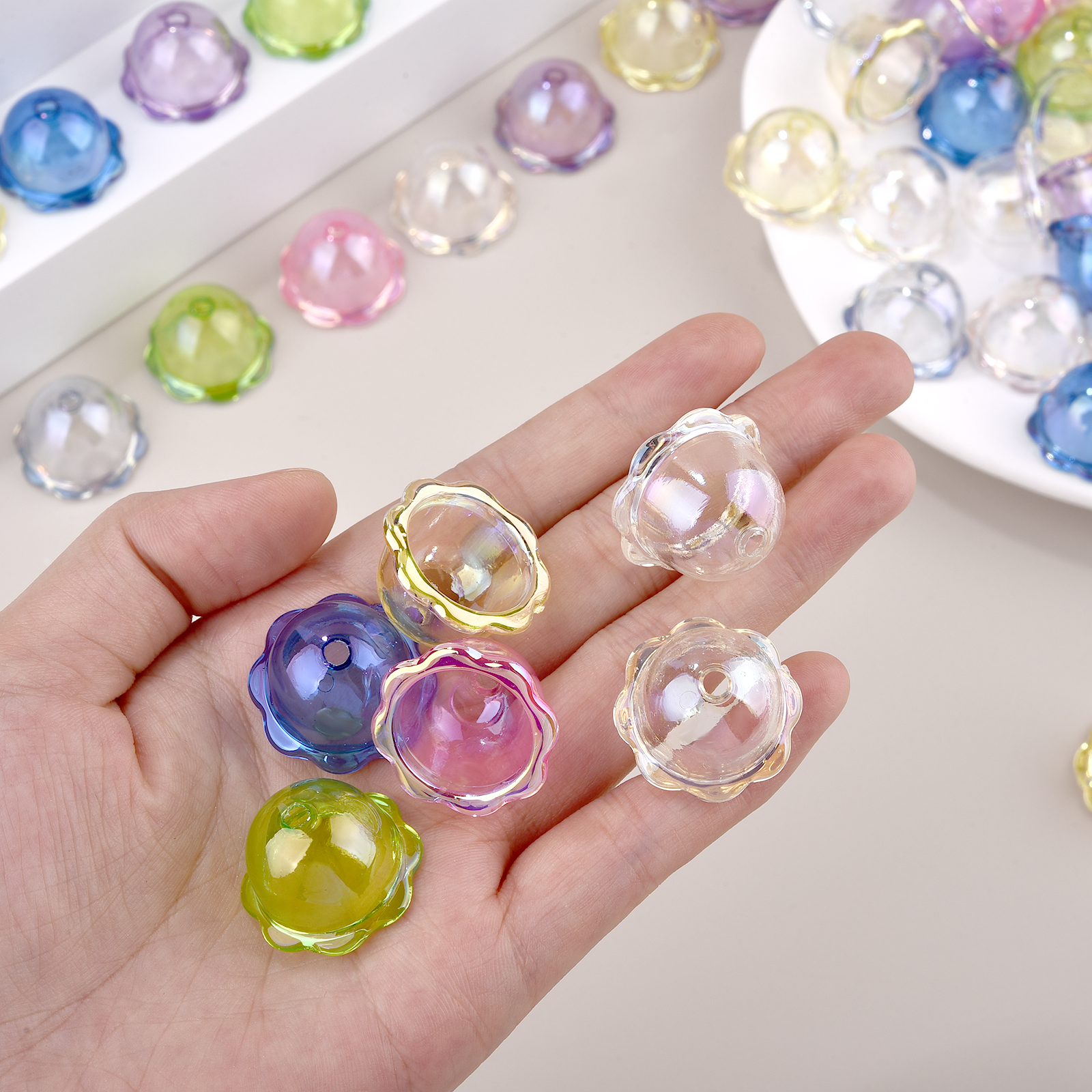Glitter Wind Bell Spacer Jelly - Phone Accessories Beads ulasan dan harga