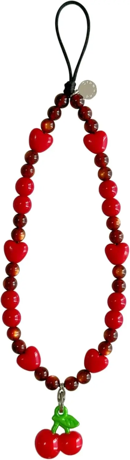 Cute Beaded Phone Charm Wrist  - Phone Accessories Beads ulasan dan harga