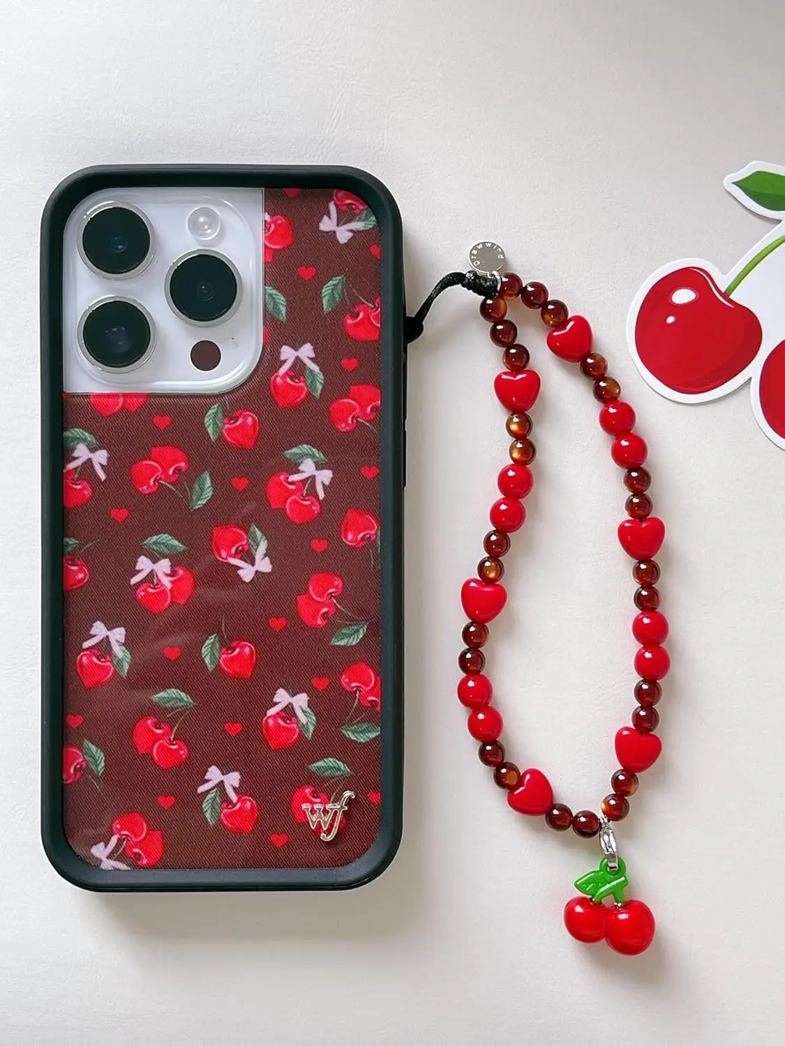 Cute Beaded Phone Charm Wrist  - Phone Accessories Beads ulasan dan harga