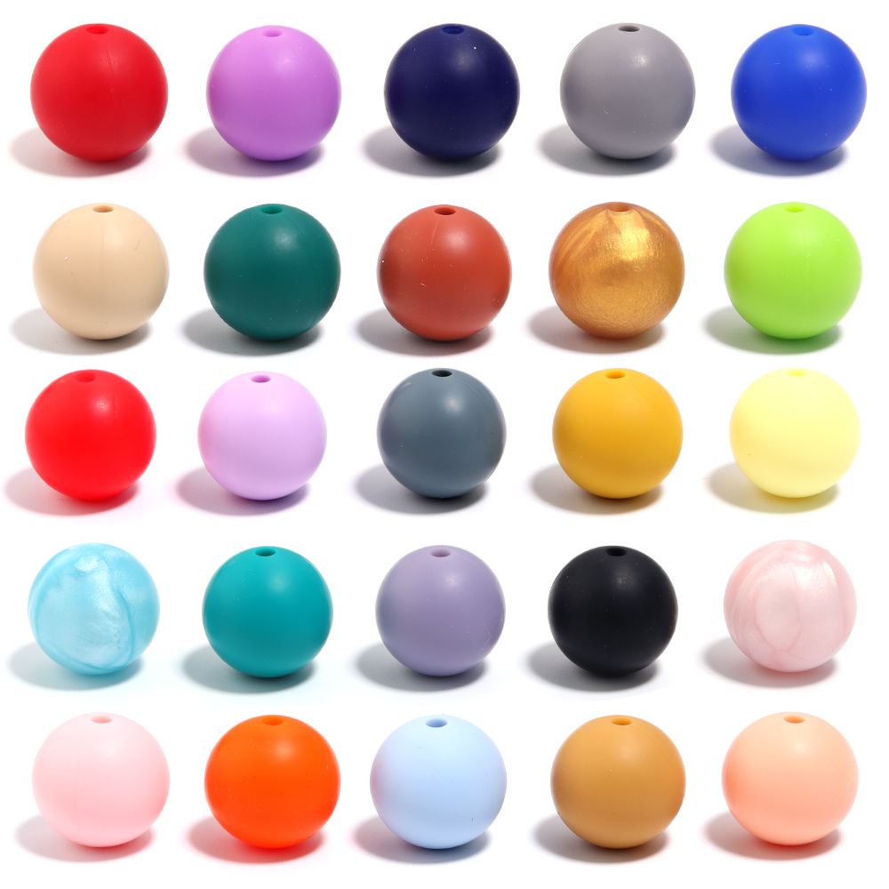 20pcs Silicone Round Bead 12/1 - Phone Accessories Beads ulasan dan harga
