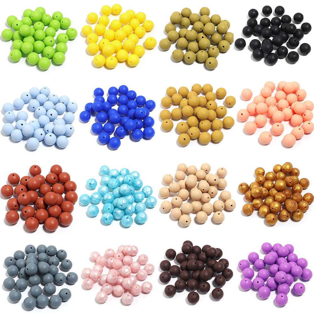 20pcs Silicone Round Bead 12/1 - Phone Accessories Beads ulasan dan harga