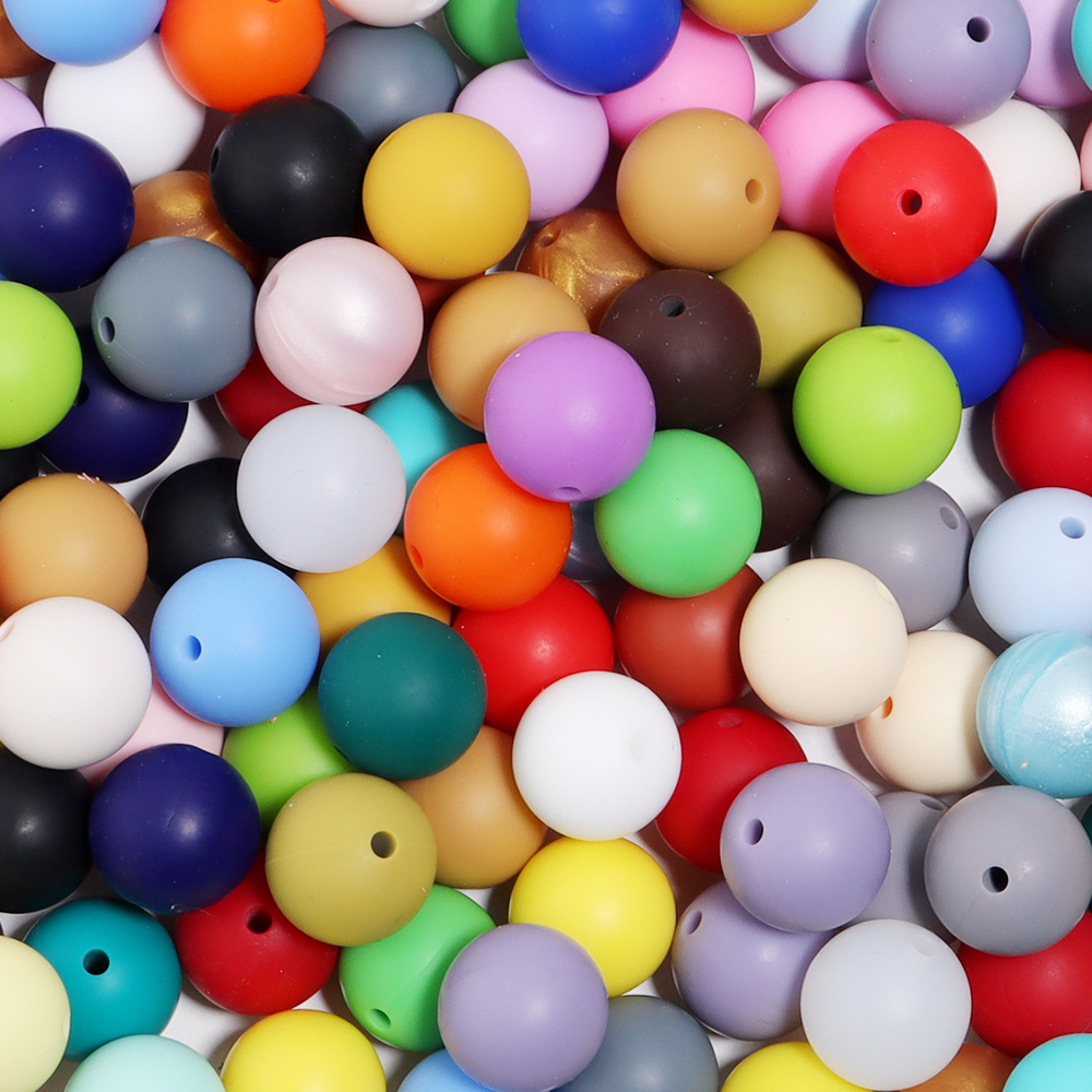 20pcs Silicone Round Bead 12/1 - Phone Accessories Beads ulasan dan harga