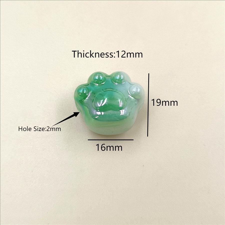 10pcs 19*16mm UV Dazzle Two-co - Phone Accessories Beads ulasan dan harga
