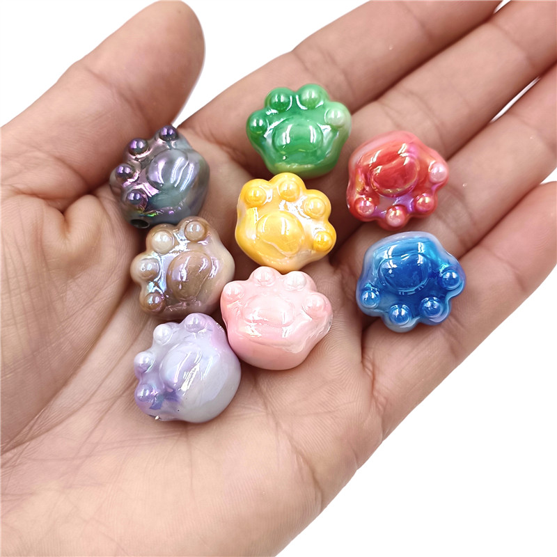 10pcs 19*16mm UV Dazzle Two-co - Phone Accessories Beads ulasan dan harga