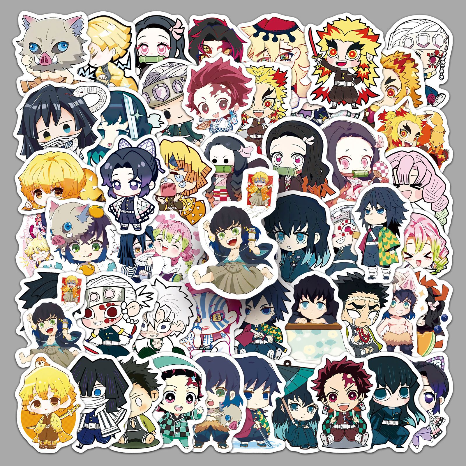 50 Pcs Chibi Demon Slayer Anim - Phone Accessories Demon Slayer ulasan dan harga