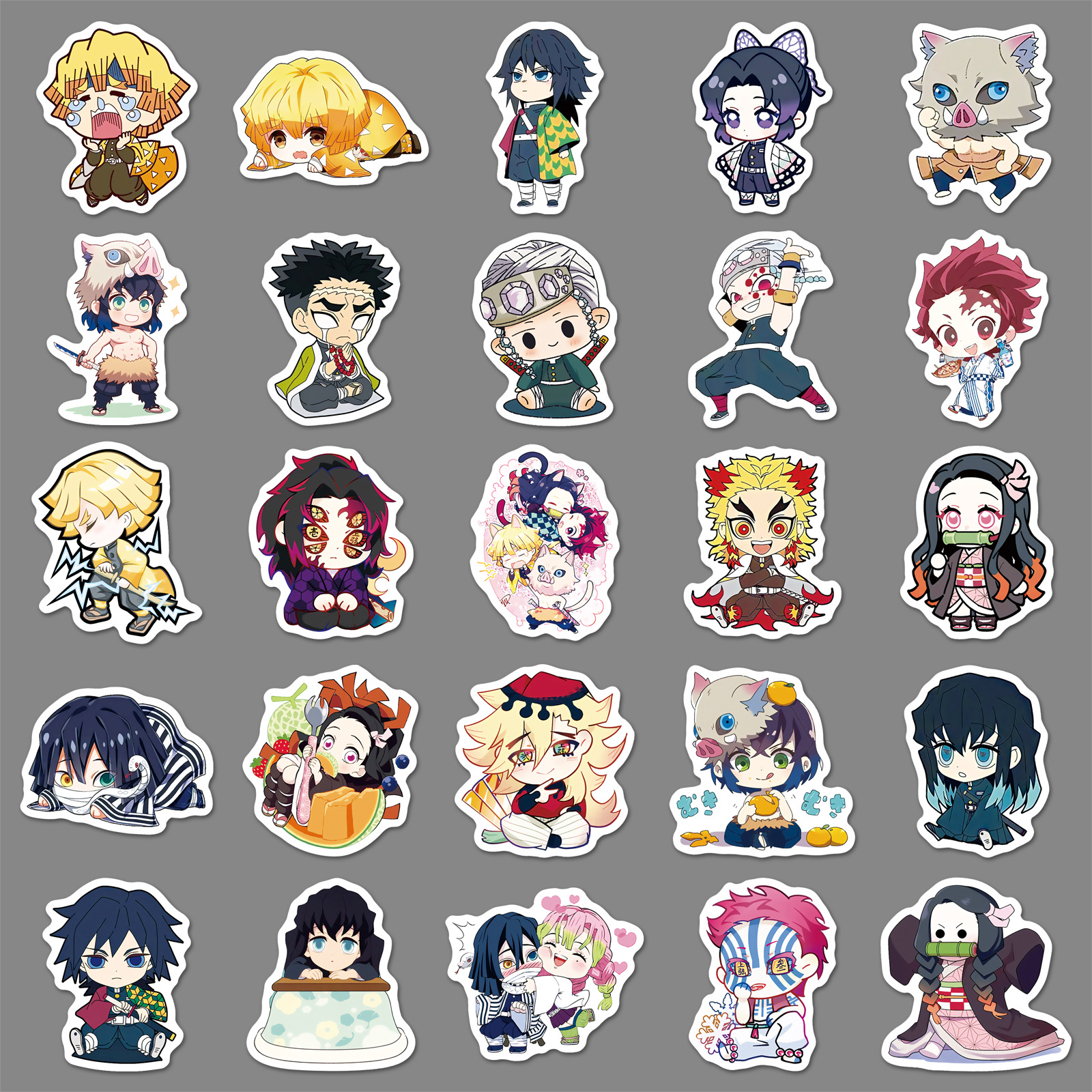 50 Pcs Chibi Demon Slayer Anim - Phone Accessories Demon Slayer ulasan dan harga