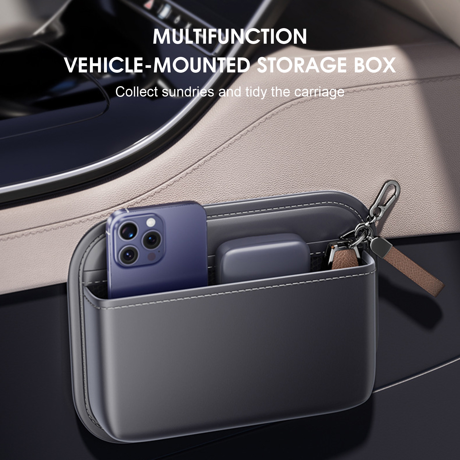 Simple Car Seat Side Pocket Or - Phone Accessories Crochet ulasan dan harga