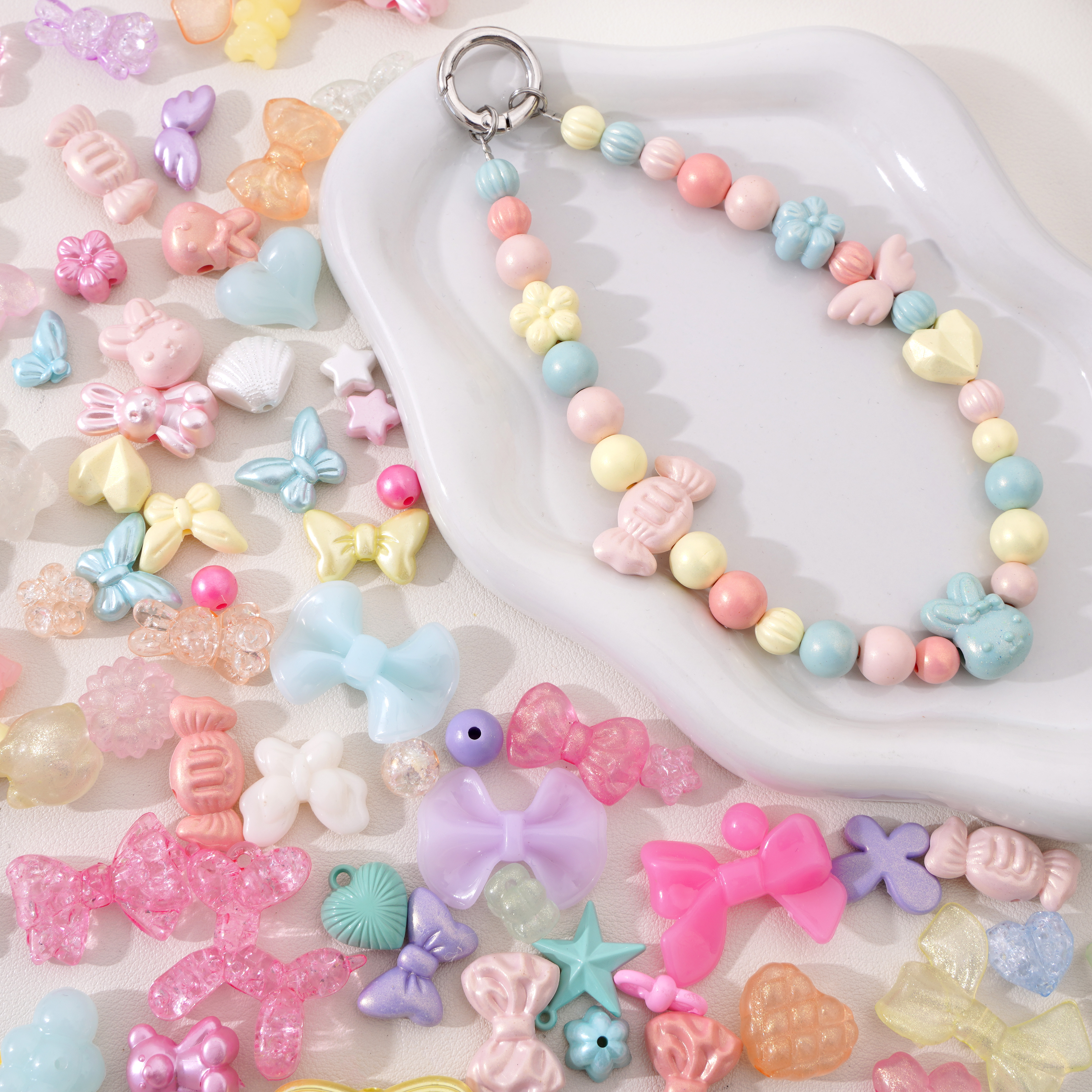 Mixed Style Acrylic Beads Jewe - Phone Accessories Beads ulasan dan harga