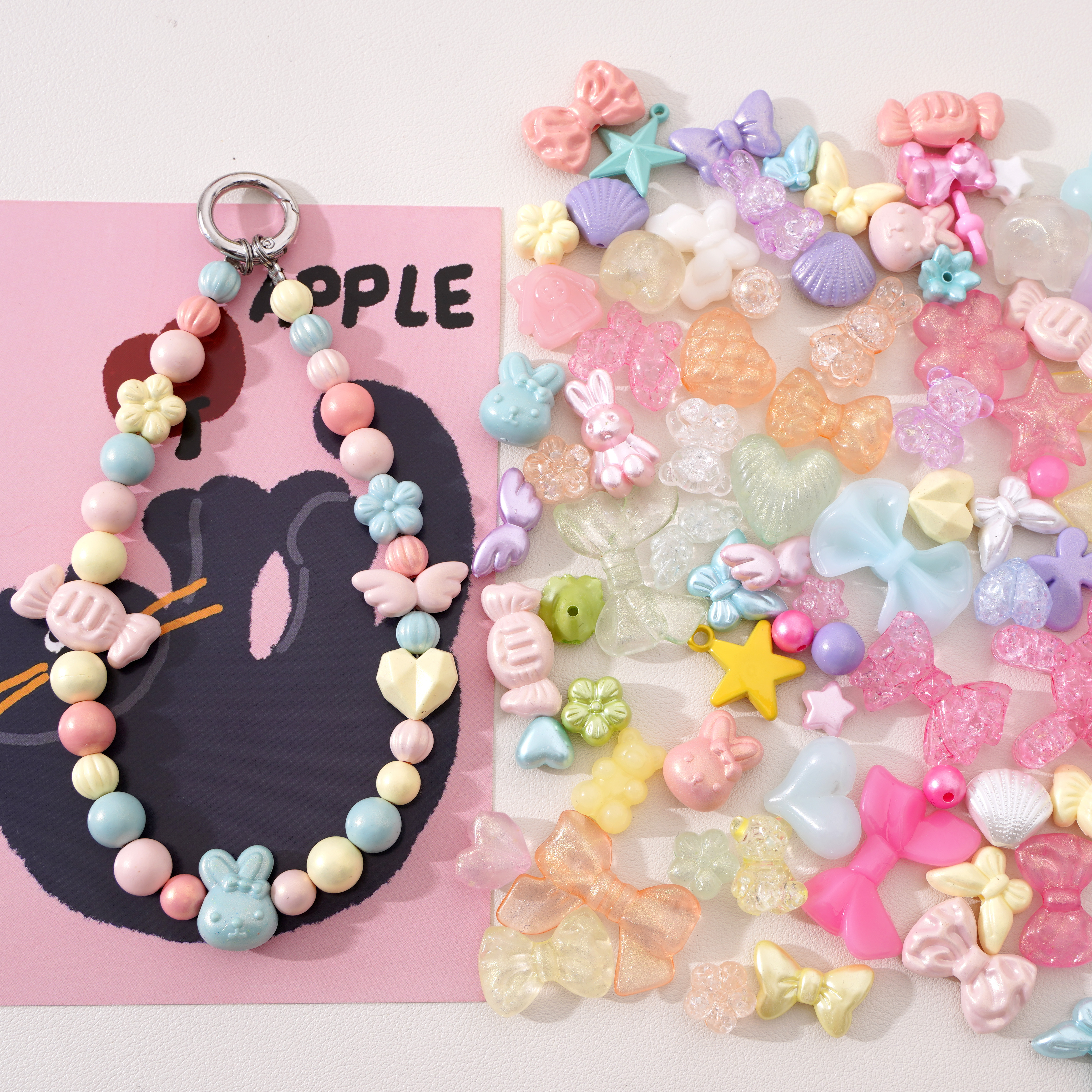 Mixed Style Acrylic Beads Jewe - Phone Accessories Beads ulasan dan harga
