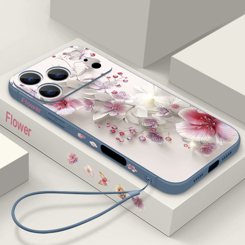 Pink White Flower Case For iPh - Magnetic Phone Case ulasan dan harga