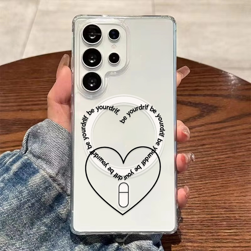 For Magsafe Love Heart Phone C - Magnetic Phone Case ulasan dan harga