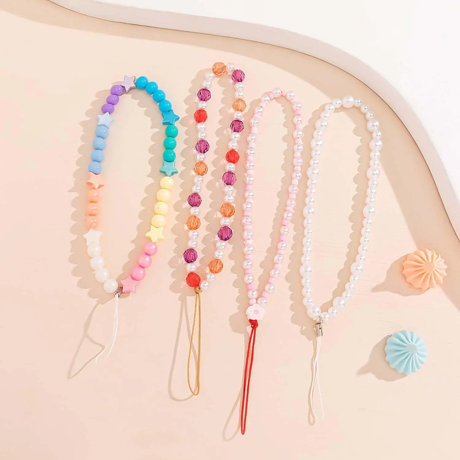 Elegant Beaded Phone Charm Lan - Phone Accessories Beads ulasan dan harga