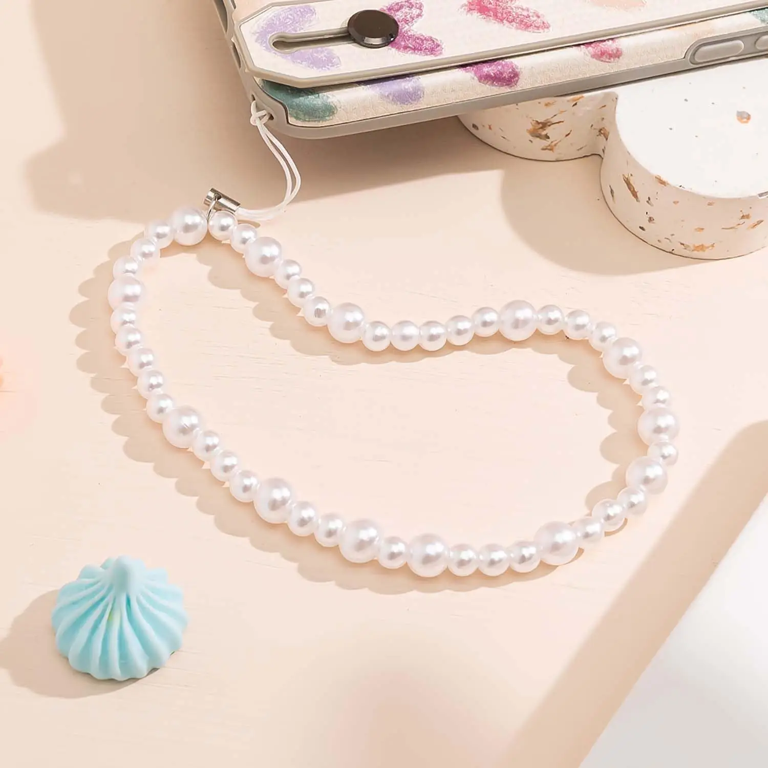 Elegant Beaded Phone Charm Lan - Phone Accessories Beads ulasan dan harga