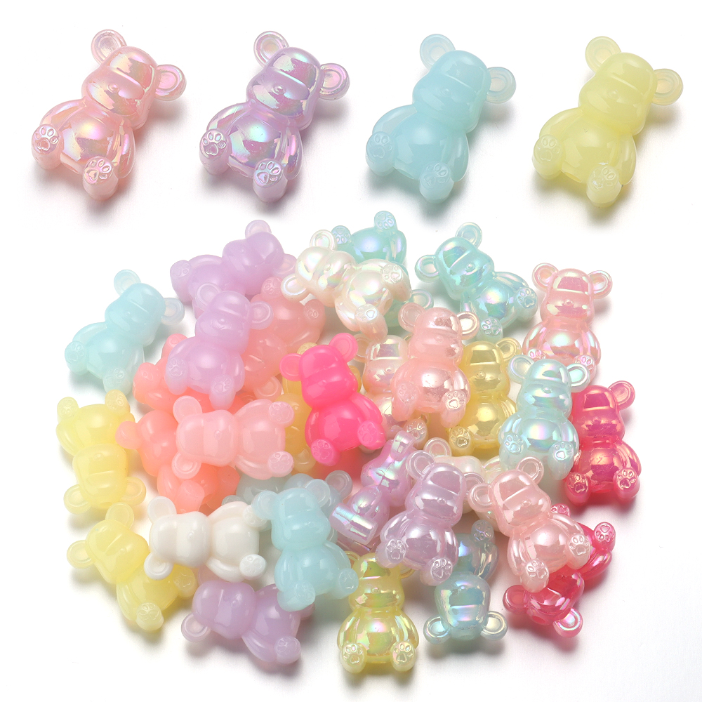 10pcs 17x25mm Acrylic Bead Pla - Phone Accessories Beads ulasan dan harga