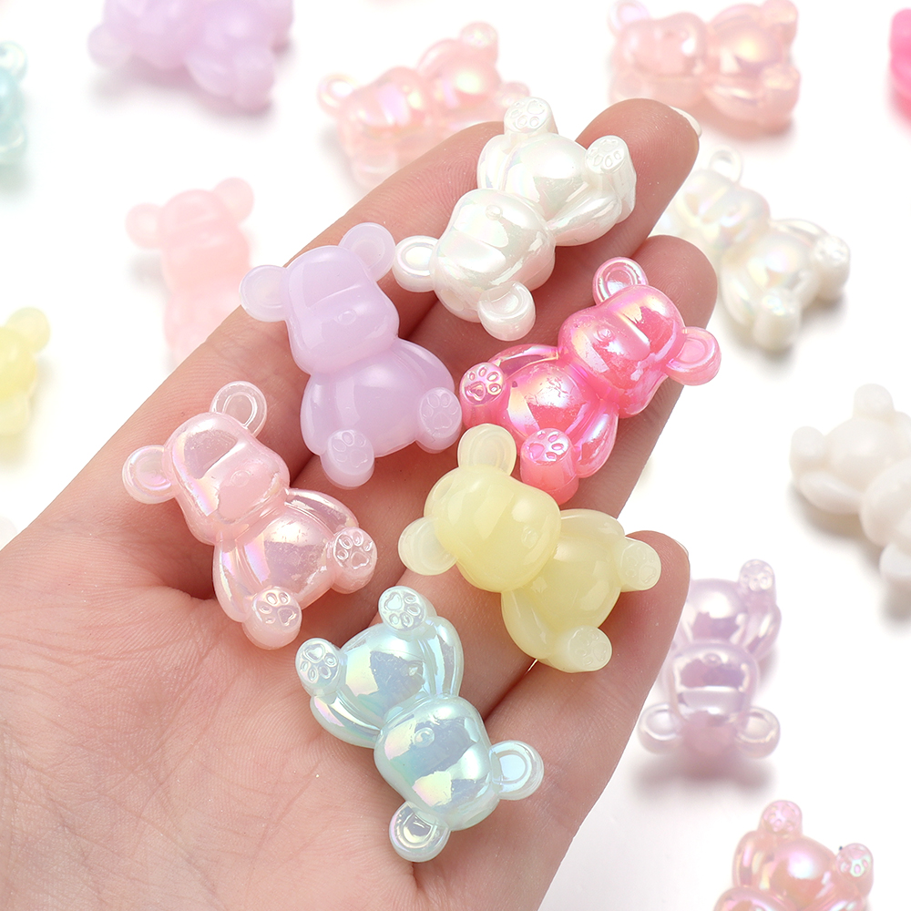 10pcs 17x25mm Acrylic Bead Pla - Phone Accessories Beads ulasan dan harga