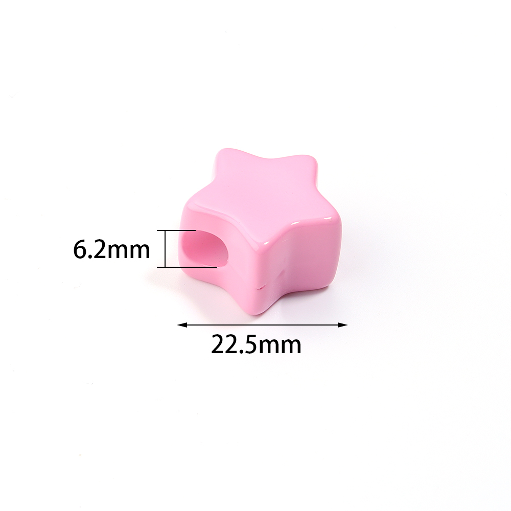6Pcs/Lot Acrylic Large Hole Be - Phone Accessories Beads ulasan dan harga
