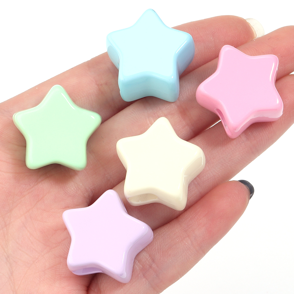 6Pcs/Lot Acrylic Large Hole Be - Phone Accessories Beads ulasan dan harga