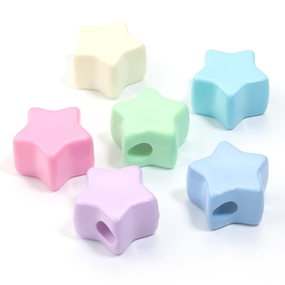 6Pcs/Lot Acrylic Large Hole Be - Phone Accessories Beads ulasan dan harga