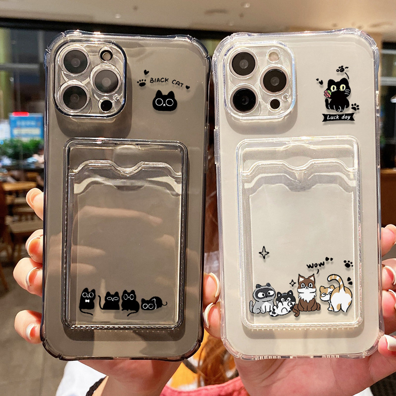 Cute Black Cat Phone Case For  - Phone Accessories Are ulasan dan harga