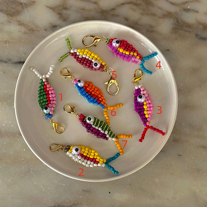 10pcs Colorful Bead Small Fish - Phone Accessories Beads ulasan dan harga