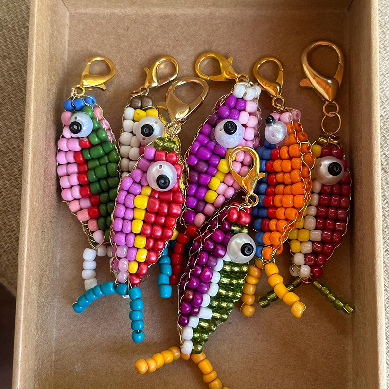 10pcs Colorful Bead Small Fish - Phone Accessories Beads ulasan dan harga