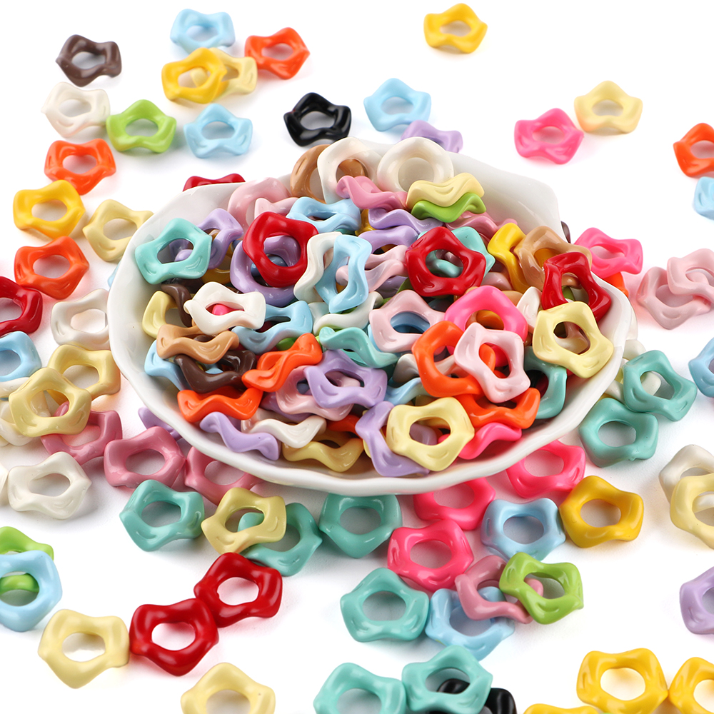 25Pcs15MM Wavy Big Hole Stack  - Phone Accessories Beads ulasan dan harga